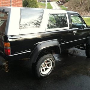 You can really see some of the paint drips on this one, look like bright spots.  I will be stripping the entire truck and going with a drak gray color