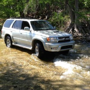 in the river