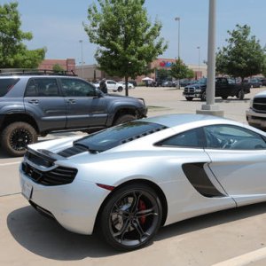 My new roof rack! Darn McLaren got in the way of my photo.