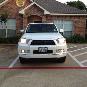 Front grill and fog light covers plasti-dipped