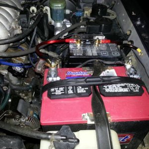 Changed the battery terminals and added an in-line ANL fuse (which I'll be reducing to 30amps per my power needs).