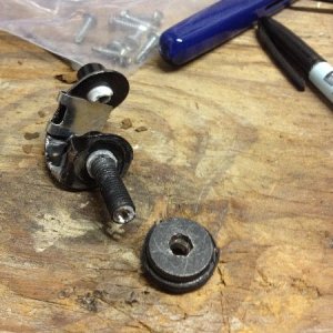 Roof Rack bolt that had to be drilled out