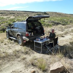 T4R "tailgating" in the desert