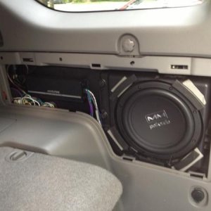 New sup and amps (sub amp is hidden under the sub enclosure)