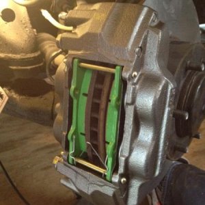 EBC Greenstuff all the way around, new hardware / pins / turned rotors up front