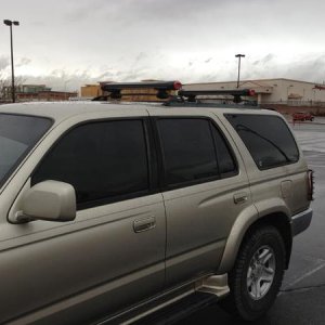 finally got to put the racks on the car after a late start to the season