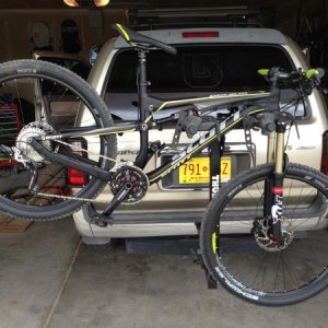 the new bike to complement always faithfully hauled by my runner