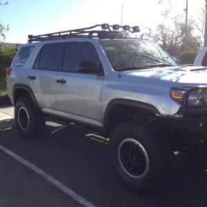 Shrockworks full 5 piece skid plates, front bumper with hoops, rock rails, rear diff skid by BudBuilt.