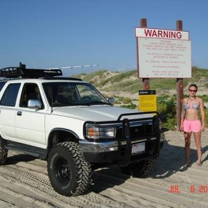 At the beach