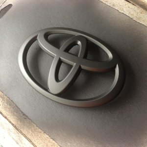 Blacking out front emblem.