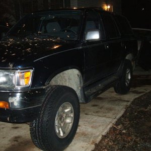 a little bit of mud and a lot of rust