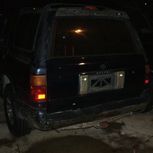 windows were stuck down so i have to get the tape off the rear..