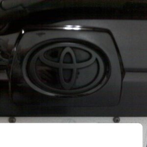 PlastiDip on the rear emblem.