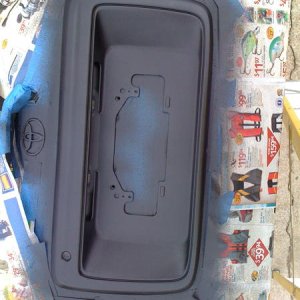 Plasti Dipped the License plate frame