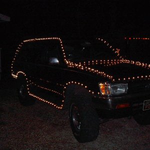 christmas, I used an Inverter to drive around with lights on my T4R