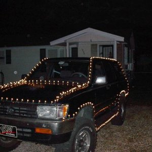 christmas, I used an Inverter to drive around with lights on my T4R