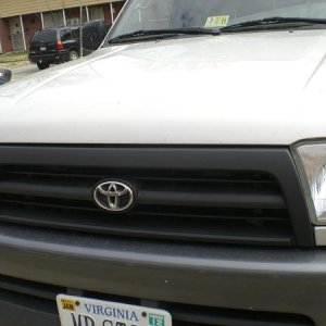 Grille painted black
