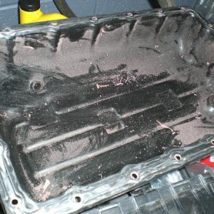 The RTV after a wheel brush was applied to it.