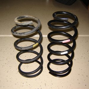 Rear spring comparison