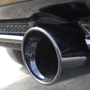 Custom black tip for my aftermarket exhaust
