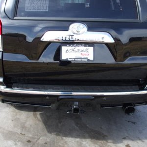 Powdercoated exhaust tip from afar