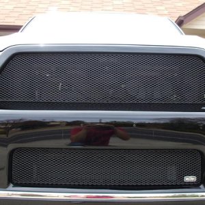 Close up view of the grilles