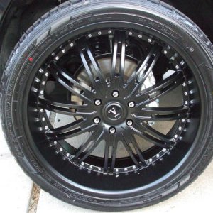 Black with chrome buttons