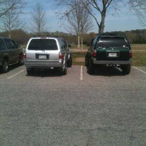 2012, next to a stock 4runner