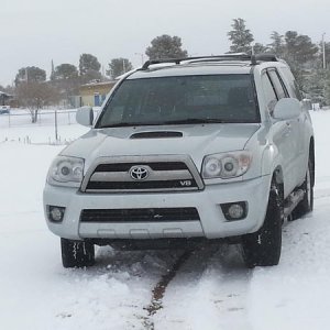 First time out in the school snow with the 2007 4runner sport.