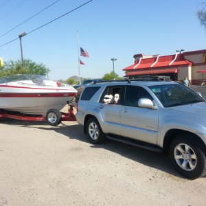 Heading to the lake up in Phoenix Arizona