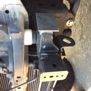 New 1" spacer welded to frame