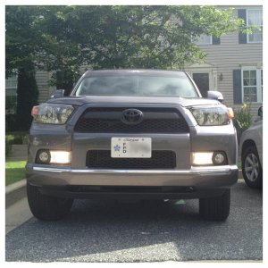 From the front with new TE headlights and clear DRL's