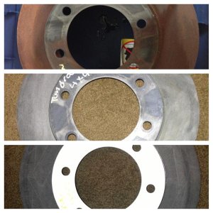 Cleaned and painted rotors...