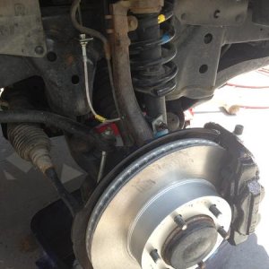 And the final product with stainless steel braided brake lines.