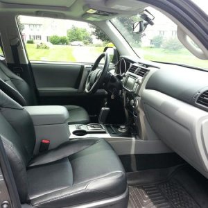 Misty front seat with my weatherbeater floor liners from the 2011.