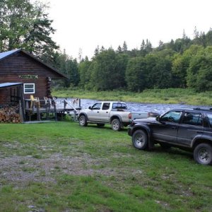 Push and be damned - hunting fishing camp- central nb. 
My buddy's taco and my new buggy.... Hour and a half off road in gods country. No other camps 