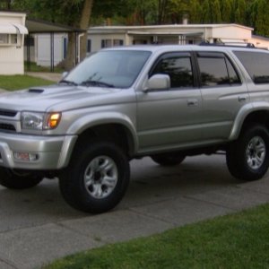 Lift with running boards removed