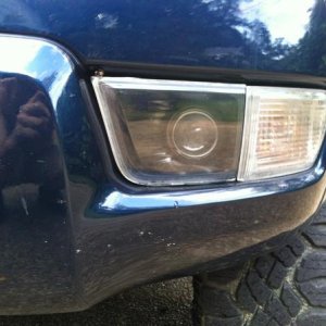Black fog light mod