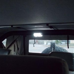 LED cargo light on the Runner's roll bar