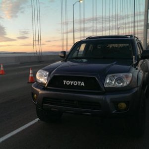On an empty San Francisco Bay Bridge 09.2013