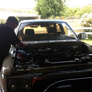 Installing new wind sheld wiper arms