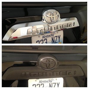 Before & After rear blackout
