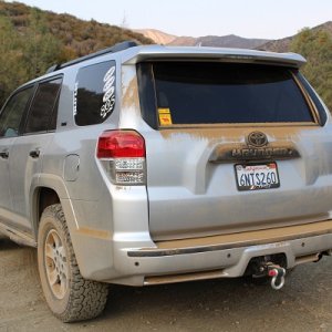 Does this happen to you when you hit the trails? Dirt loves to collect under my rear window.