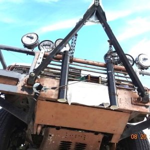 1 Heavy Duty IRON Kangaroo Bumper Tow Hitch Winch 6 Off Road Lights fishing pole holders (16)   Copy