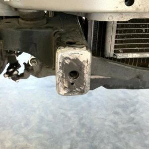 Welded and ground boxed end before paint