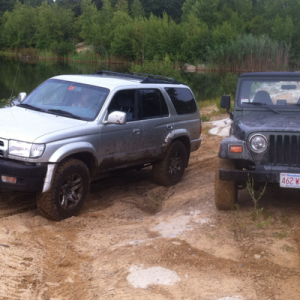 wheeling in MA with my buddys jeep