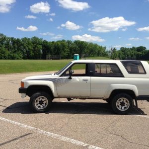 She has only 78,000 miles on her. Saggy rear end and a few rust bubbles but all in all great shape.