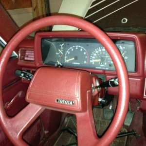 Interior is amazing for the age. Virtually no wear even on the steering wheel.