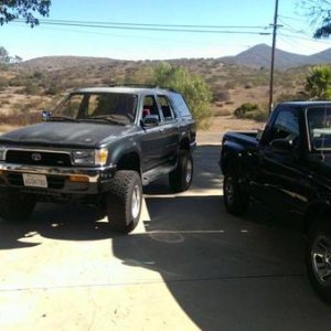 my 95 4runner and my brothers ranger
