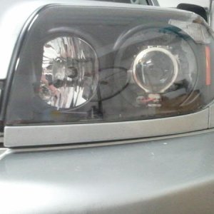 Blacked out headlamp